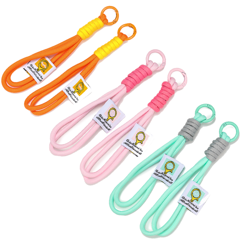 LLavero de cuerda trenzada iridiscente , mosquetón, llavero para mochila, accesorio colgante, cordón colgante, fabricación de joyas DIY