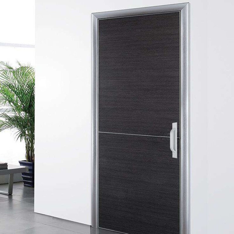 Manija de puerta de aleación de aluminio mate JD, manija de puerta negra, Simple, moderna, europea