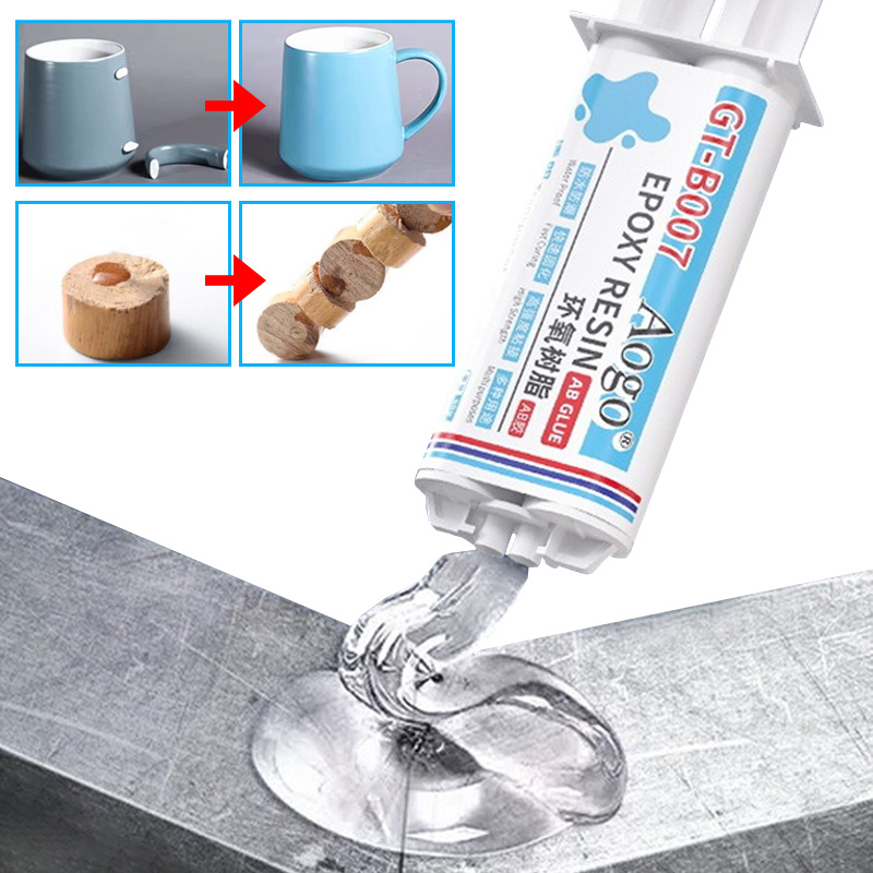 50ml Klej AB z żywicy epoksydowej Wodoodporny, przezroczysty, natychmiastowy, szybkoschnący klej Mocny płynny klej robić drewna, tworzyw sztucznych i metalu