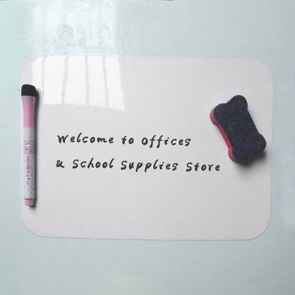 21*15cm vandtætte whiteboard skrivetavler magnetisk køleskab slettebar opslagstavle memo pad tegnetavle hjemmekontor