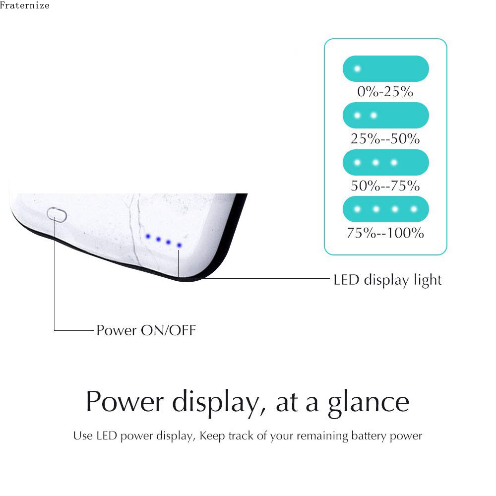 For iPhone SE 6 6S 7 8 Plus charging case Smart External Battery Charger Case Power Bank For iPhone X XR XS Max 11 Pro Max