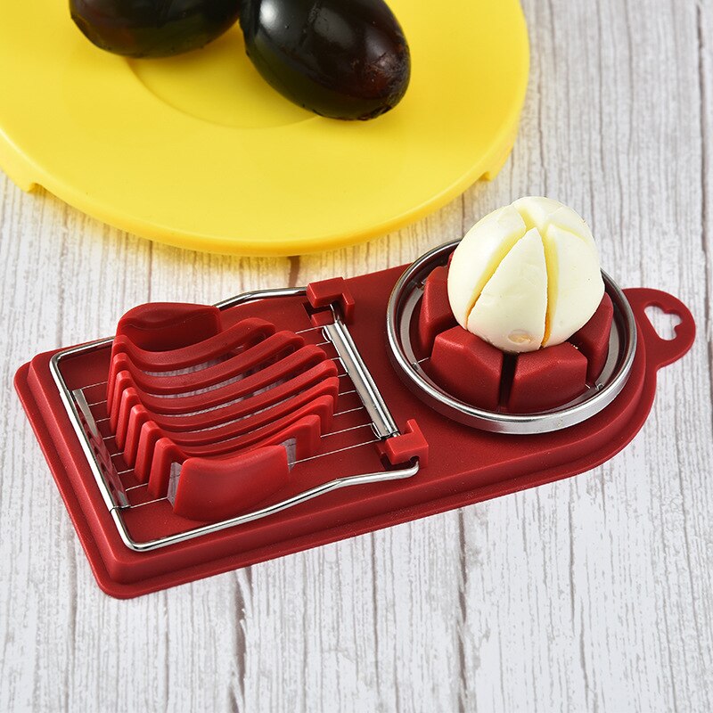 1Pc Rvs Ei Snijder Ei Slicers Multifunctionele Fruit Groente Snijden Keuken Accessoires Snijden Koken Gereedschap