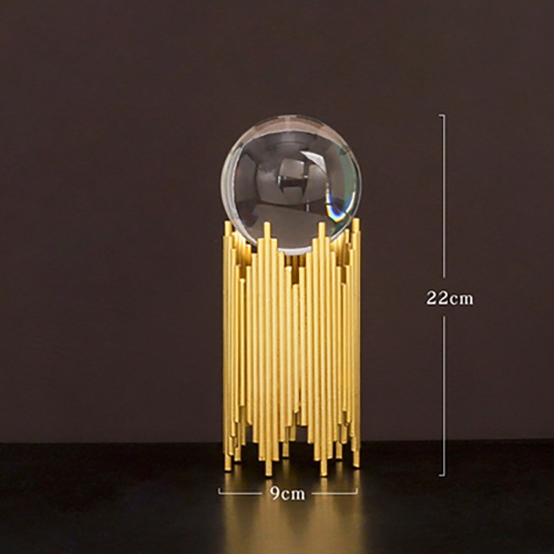 glass ball crystal ball ornaments, home living room decorations modern minimalist office front desk furnishings: C1