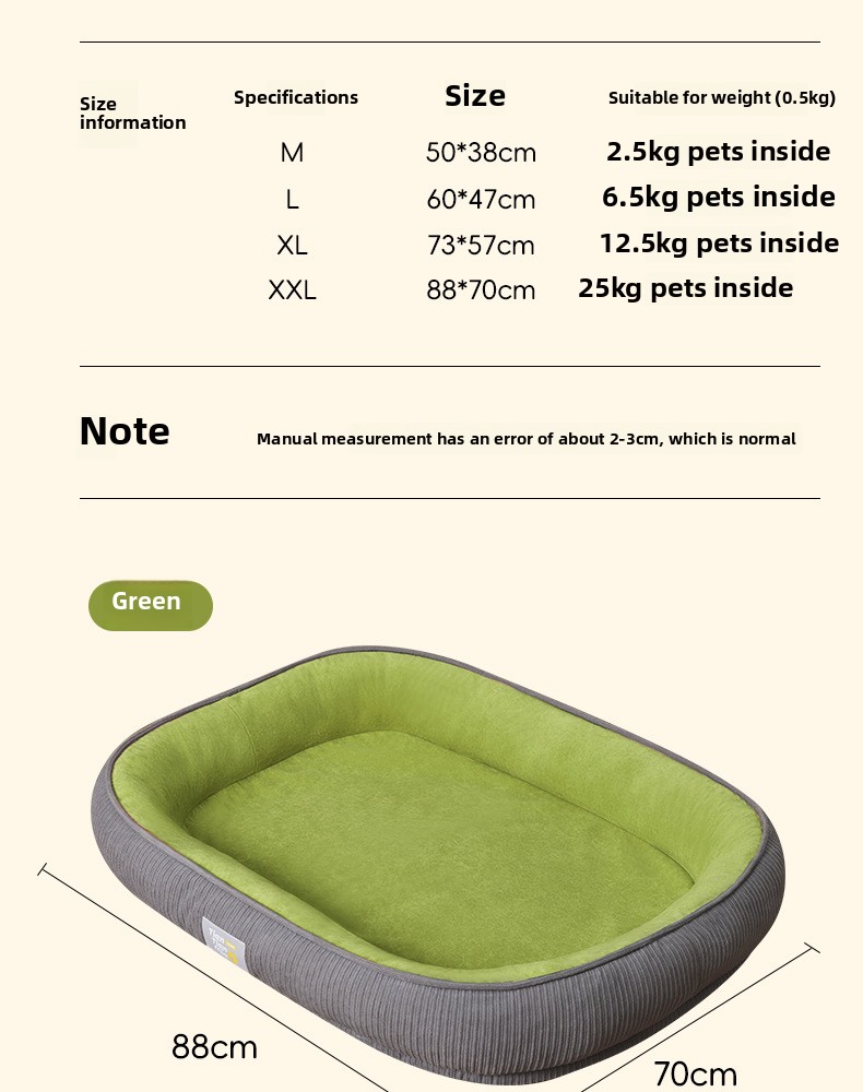 Cama para gatos y perros, colchoneta para perros, colchoneta extraíble y lavable, sofá para perros pequeños y medianos, cama para gatos