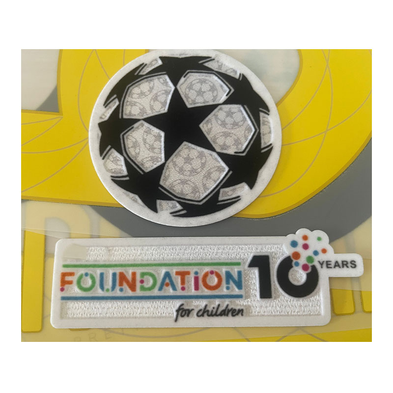 Naszywki Odporne na zużycie piłki sportowe Naprasowanka robić naszywki na koszulkę piłkarską Najwyższa jakość: Laser jasne