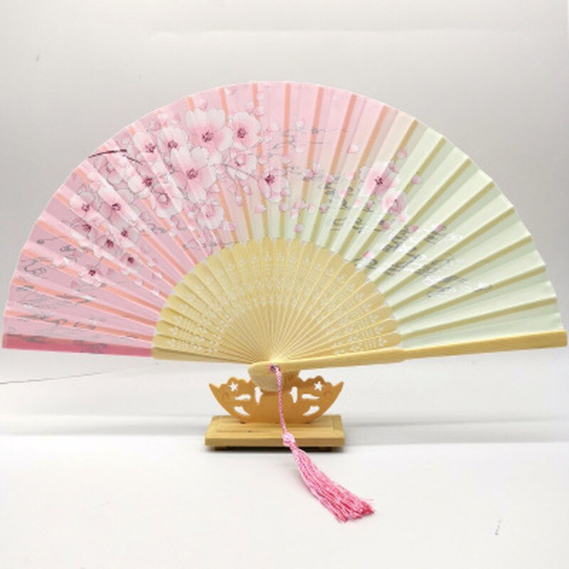 Bamboo Fold Hand Fans Wedding Chinese Japanese Fan Children China Antique Folding Fan eventail a main Vintage bambu waaiers