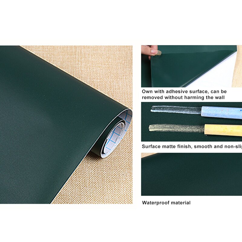 PVC tableau noir autocollant mural amovible auto-adhésif tableau avec craies SP99