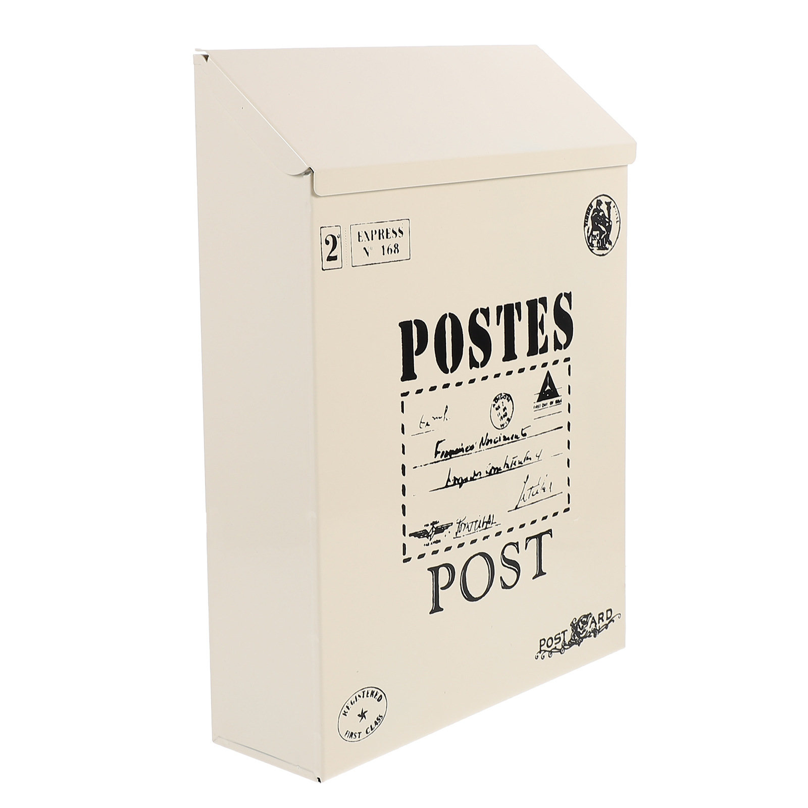 Vintage Mailbox Lockable Mail Box Suggestion Box Retro Wall Mounted Mailbox