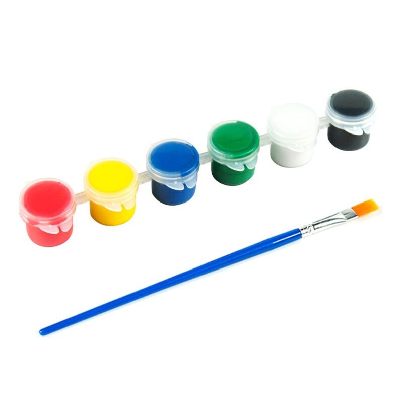 1 Set 3ml/5ml Hand-painted Acrylic Paint Children Safe Painting Pigments Kindergarten DIY Art Graffiti Pigment Set: Red