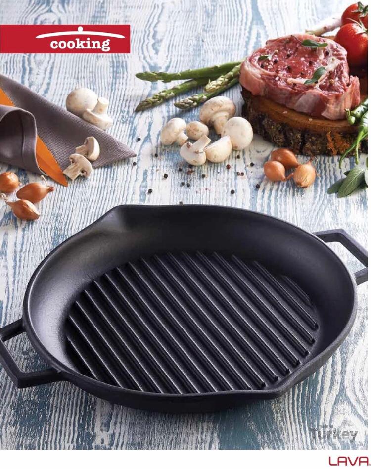 Lava Iron Gegoten Ronde Grill Pan 30Cm