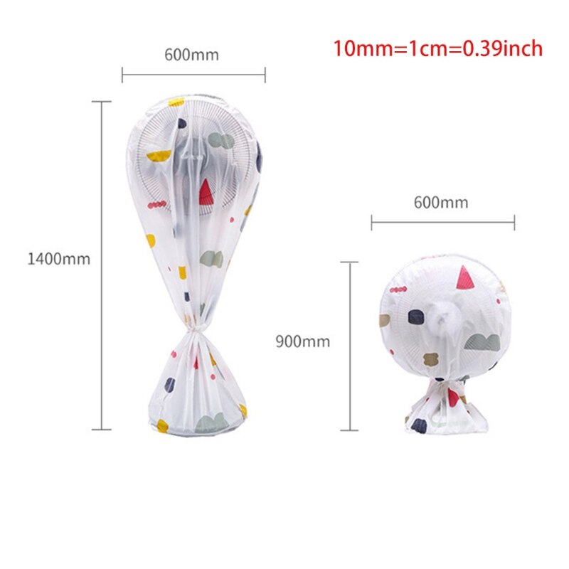 Electric Floor Fan Dust Covers, Household Fan Dust Cap, Waterproof, Zip Bag, 2 Sizes Optional