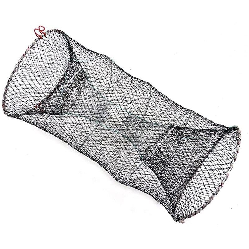 Fishing Bait Trap,Bait Crawfish Traps Spring Cage Portable Folded Cast Net Fishing Traps Net Fishing Accessories: Default Title