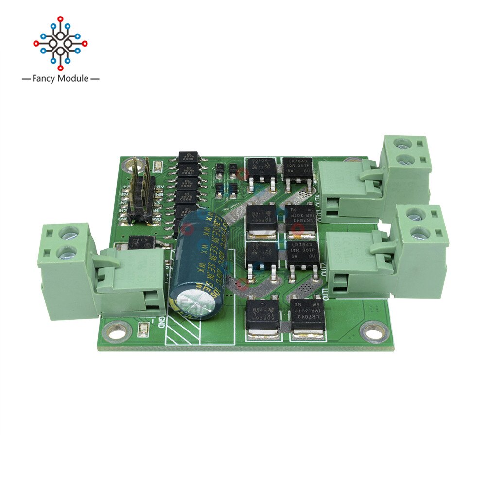 Podwójny moduł sterownika silnika prądu stałego deska robić chleba mostek H L298 sterowanie układami scalonymi DC 12-24 V 7 A 160 W