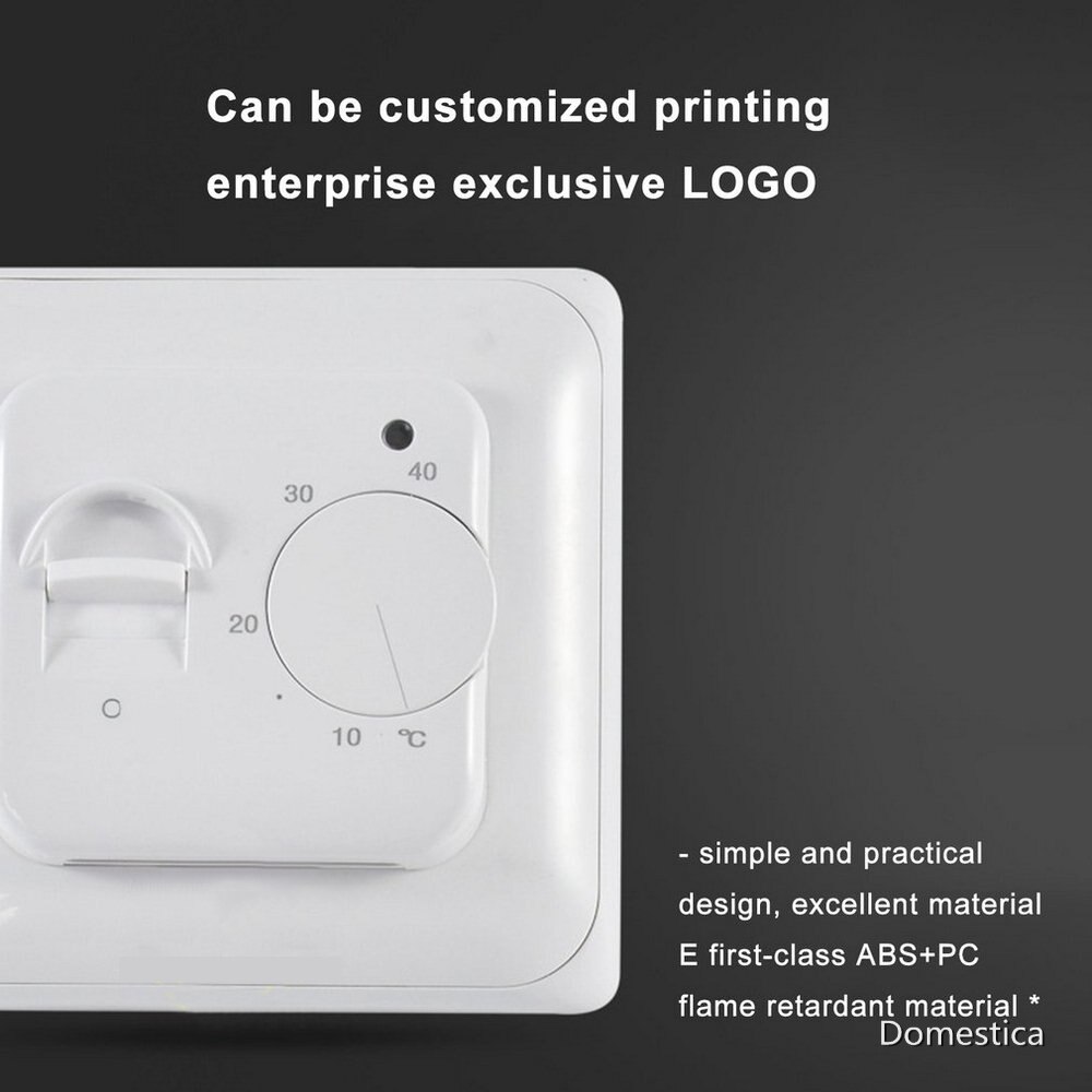 Manual Electric Heating Temperature Regulator 220V Controller Sensor Wall Mounted Water Heater Temperature Controller Regulator