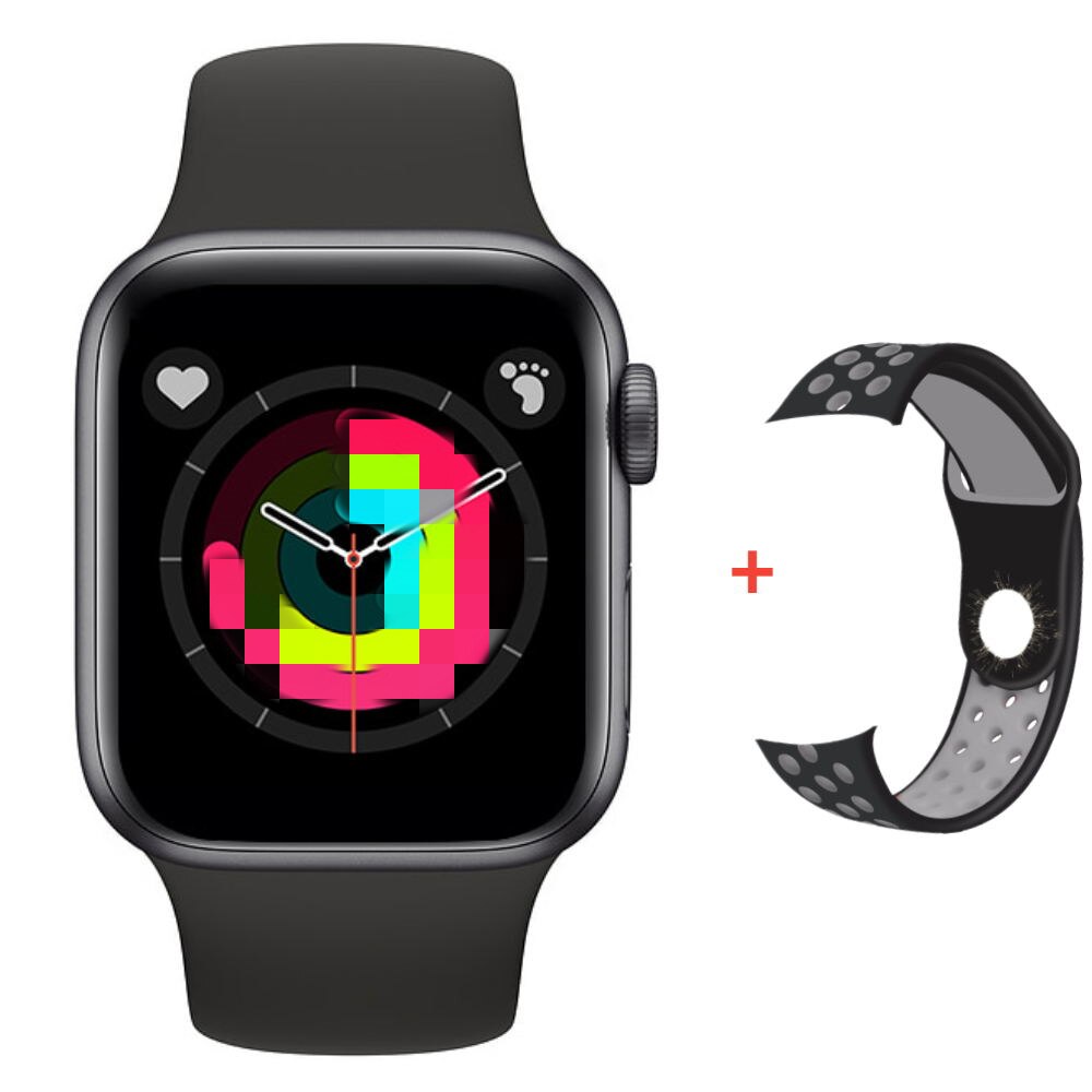 Smartwatch X6 - 1.54" Full Touch - Bluetooth Calls - Music Control - Health Tracker - For Android & iOS: Black 1