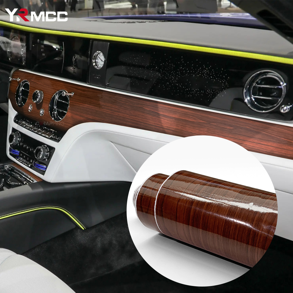 Autosticker Houtnerf Vinylfilm Auto-Interieur Zelfklevende Stickers En Emblemen Klein Formaat Auto Vinyl Wrap Auto-Accessoires