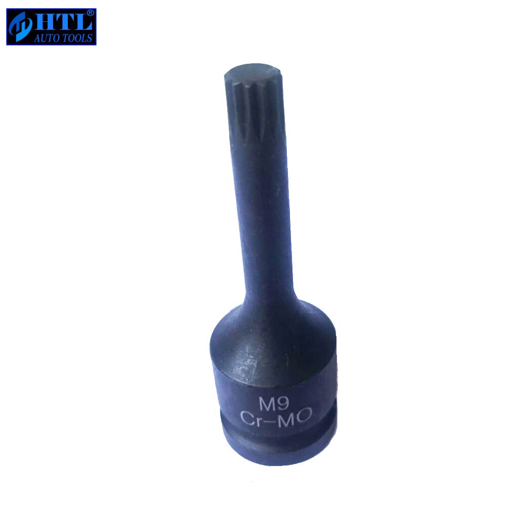 1/2" DR.Impact Spline Bit Socket Set M5 M6 M8 M9 M10 M11 M12 78mm length: M9