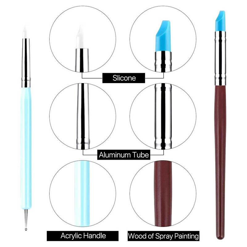 10Pcs Polymer Clay Modelling Sculpting Pen Pottery Models For DIY Craft Art Clay Shaper Sculpting Polymer Modelling Pottery Tool