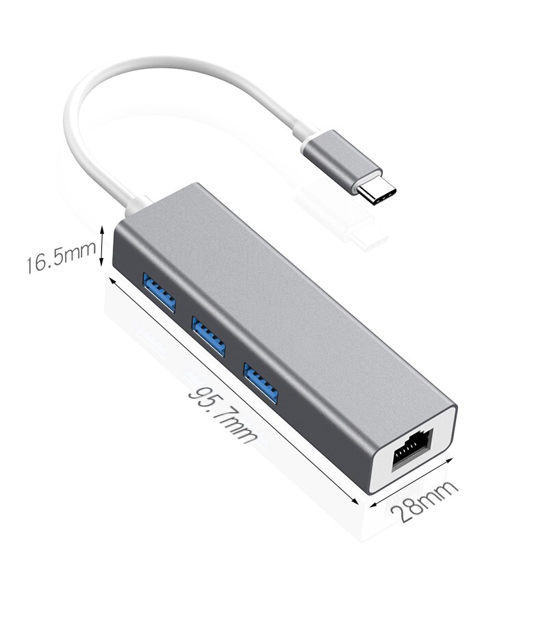 Type-c ordinateur portable Dock Thunderbolt Ethernet adaptateur USB c Station d'accueil promotionnel usb hub promotionnel