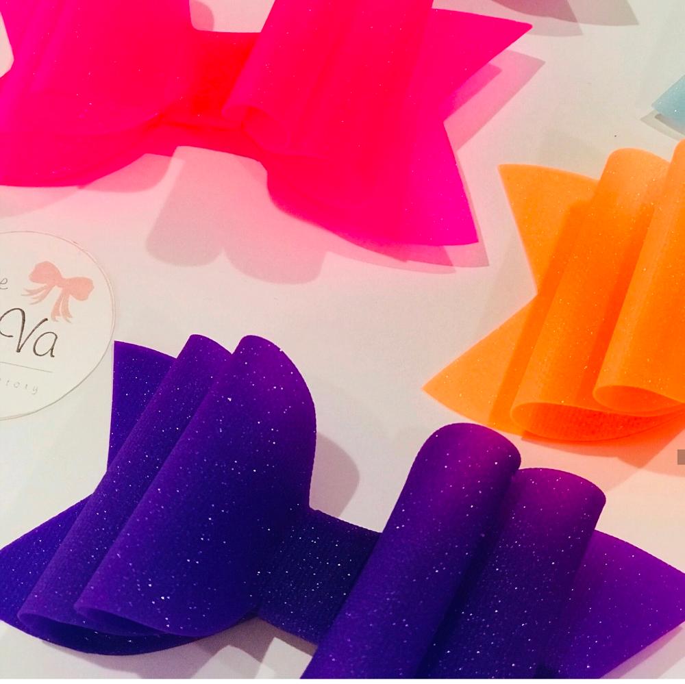 3,5 zoll Wasserdicht Prinzessin Griffe Gelee BöGen Haar BöGen Haarnadeln tanzen Party Bogen Haar Clip matt Strukturierte funkeln BöGen