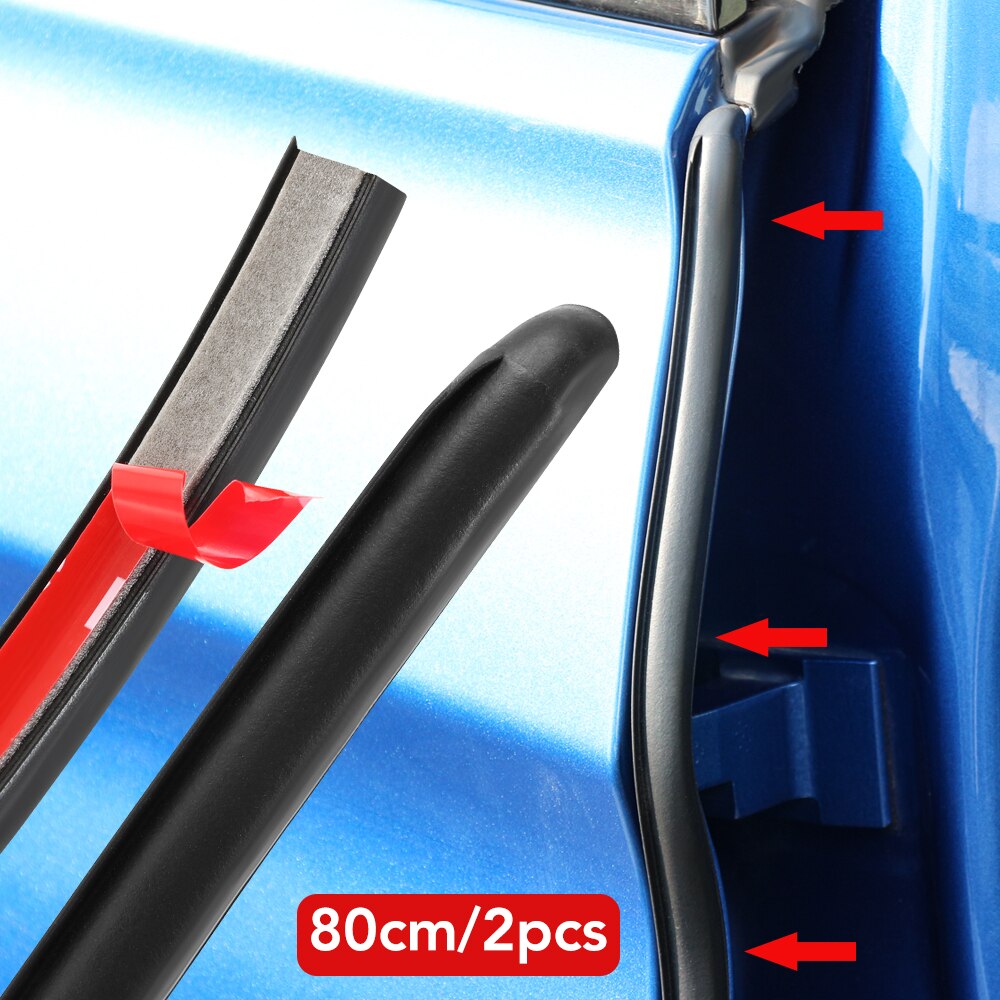 2 Stuks Auto Deur Rubber Afdichting Strip Filler Voor Ford Focus MK2 MK3 St Rs Ecosport Ranger C-Max S-Max Fuga Escape Fiesta