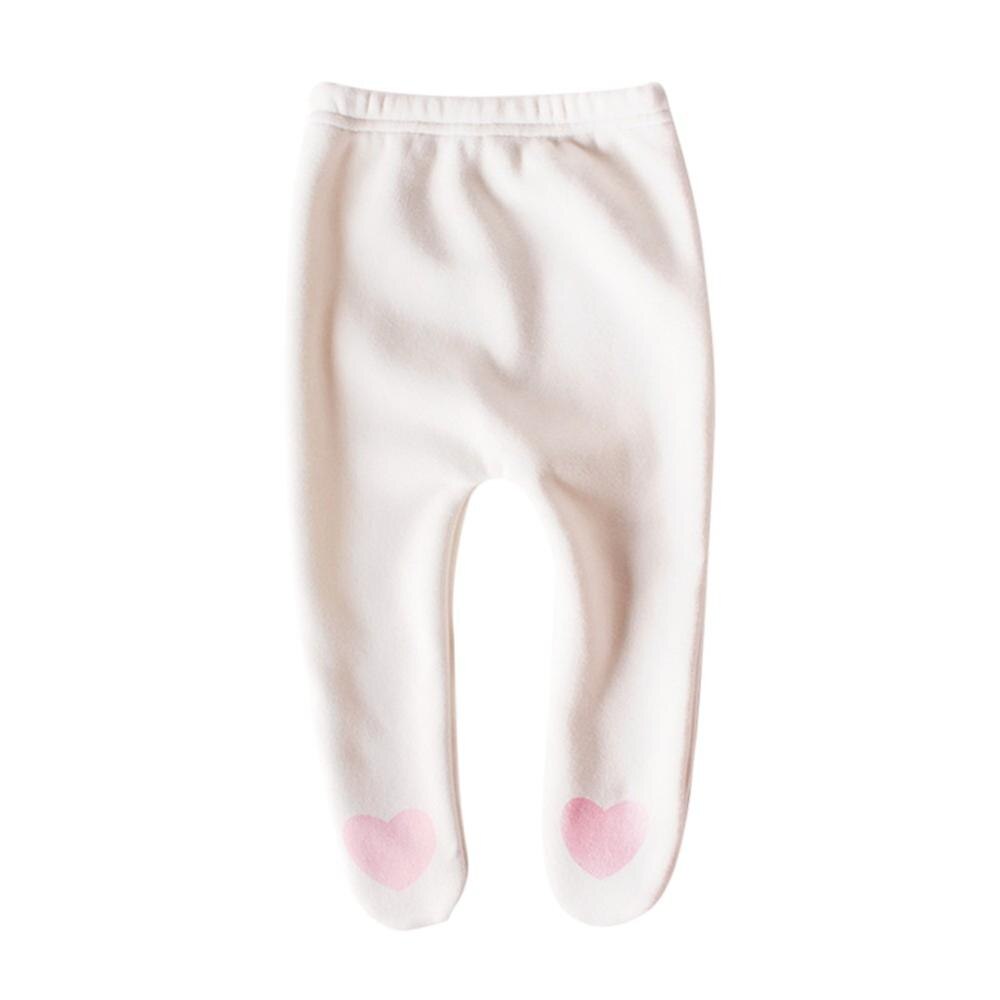 Sveglio del cuore di amore Siamesi Calzamaglia Del bambino Delle Ragazze Dei Ragazzi autunno inverno collant di Cotone super tenere in caldo Aggiungi lana tutti i-Partita Pantaloni W: Colore rosa / 12m