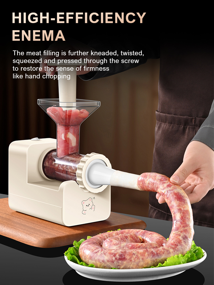 Electric Sausage Machine for Household and Commercial Use, Fully Automatic Tool Sausage Machine 220V