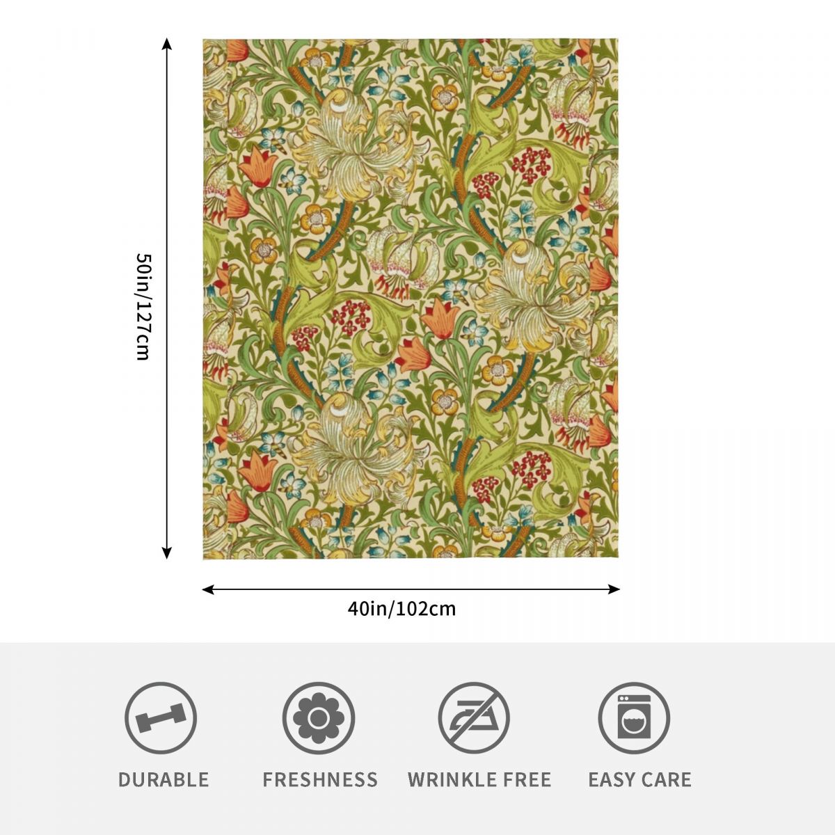 William Morris złota lilia rzut koc koc polarowy TV koce sofa koc flanelowa przytulna pościel na kanapie podróżnej domu