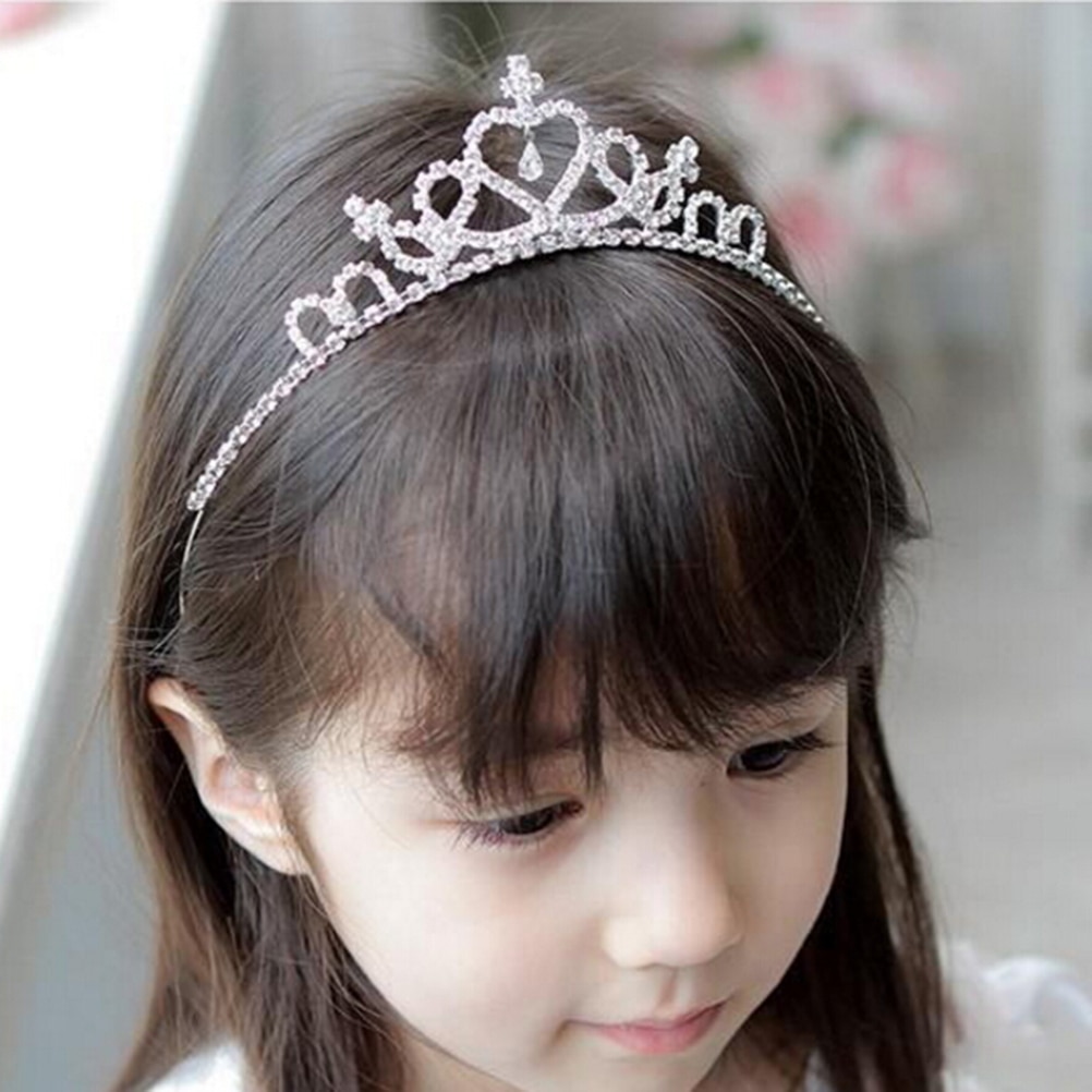 1PC Baby Meisjes Mooie Meisjes Princess Bridal Crown Crystal Tiara Hoepel Hoofdband Haarband Accessoires