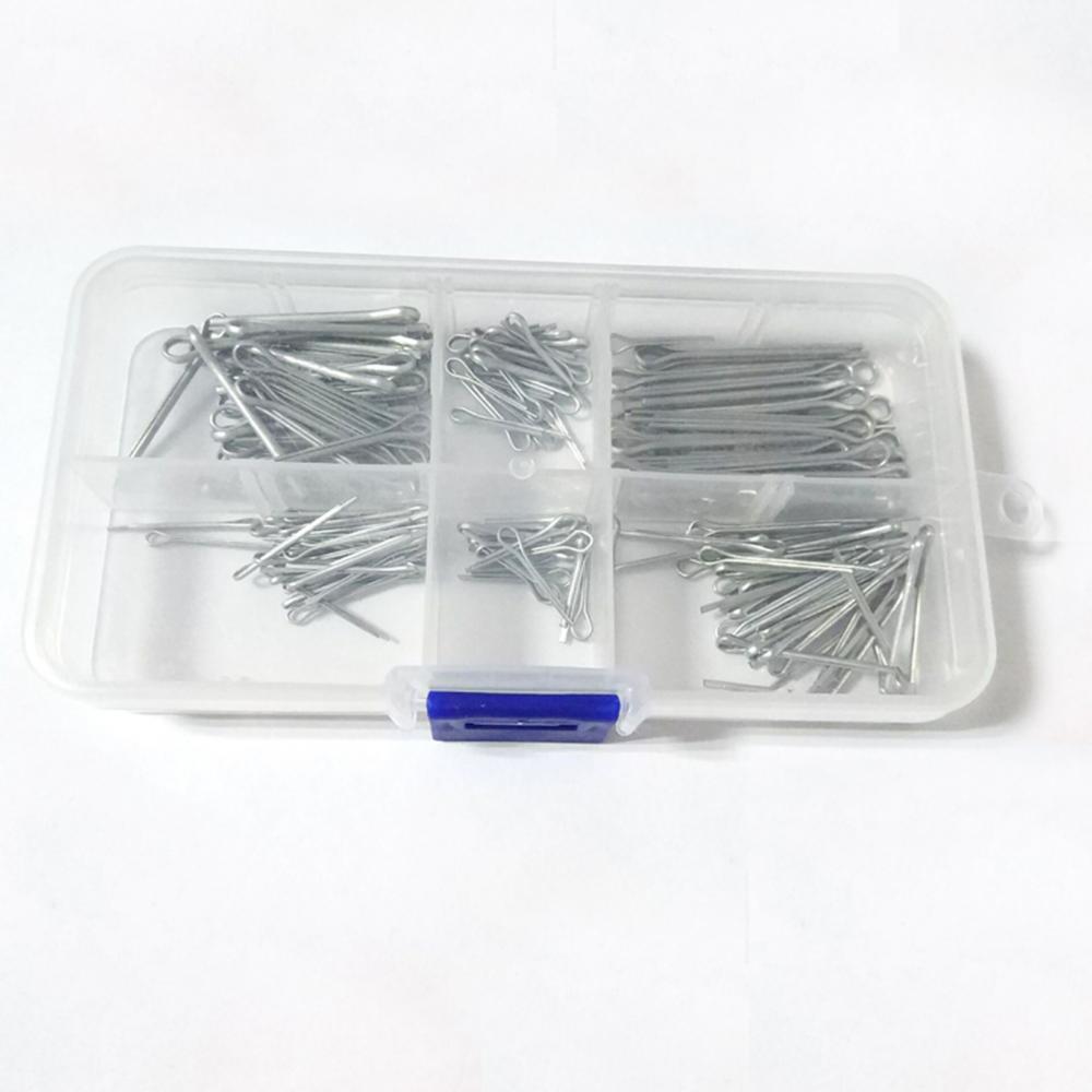 Cotter Pin Galvanized Zinc Alloy Split Cotter Pins Fixing Set Assortment Kits Tool Plated Carbon Steel Hairpin Fasteners Pins