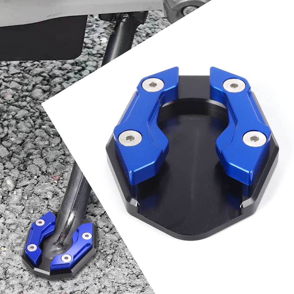 Universele Scooter Motorcycle Bike Kickstand Extender Voet Zijstandaard Extension Pad Ondersteuning Plaat Antislip Vergrote Basis: MULTI