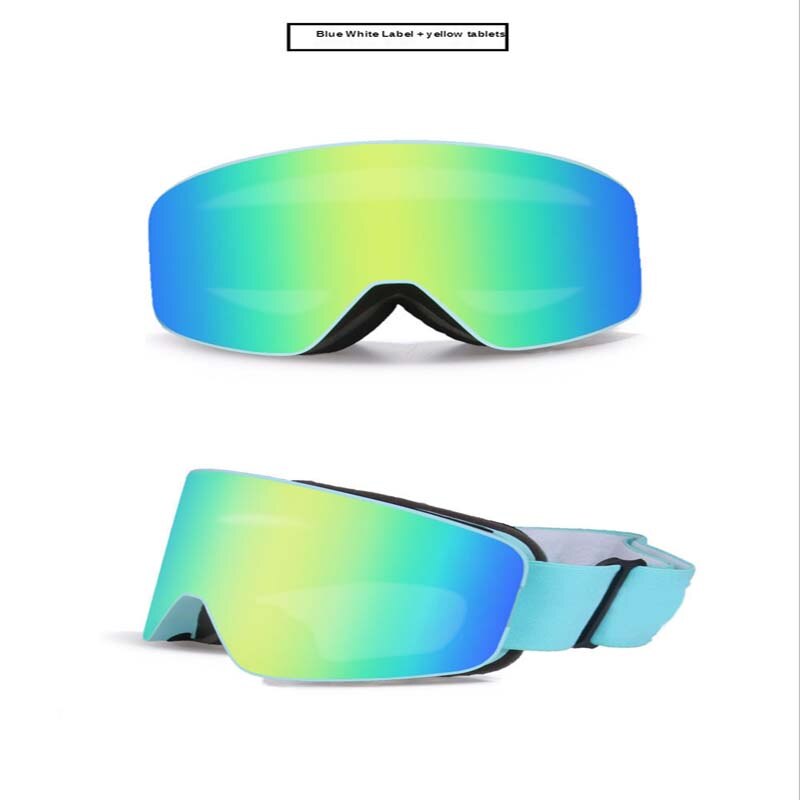Lunettes de Snowboard à revêtement cylindrique pour adultes, lunettes de Ski Ka myopie, Double couche anti-brouillard, style Parent-enfant