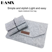 laptop Bag Soft Bussiness Wood Felt Sleeve Bag Case For Apple Macbook Air Pro Retina 11 12 13 15 Laptop for Mac book 13.3 inch