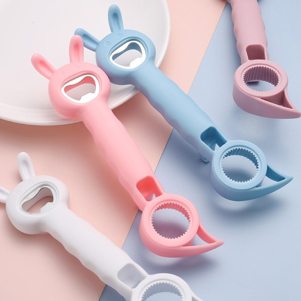 4 In 1 Bottle Opener Multifunction Jar Can Beer Bottle Opener Stainless Steel Kitchen Tools gadget Kitchen accesories