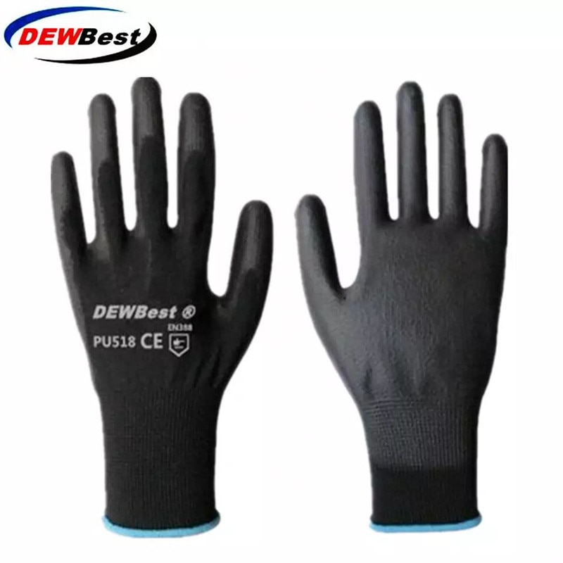 Kaste paras halvin pu materiaali 13 gauge nylon kämmenen suojakäsineet,käsineet miestyö 24 kpl= 12 paria 3 vuotta normaalissa käytössä