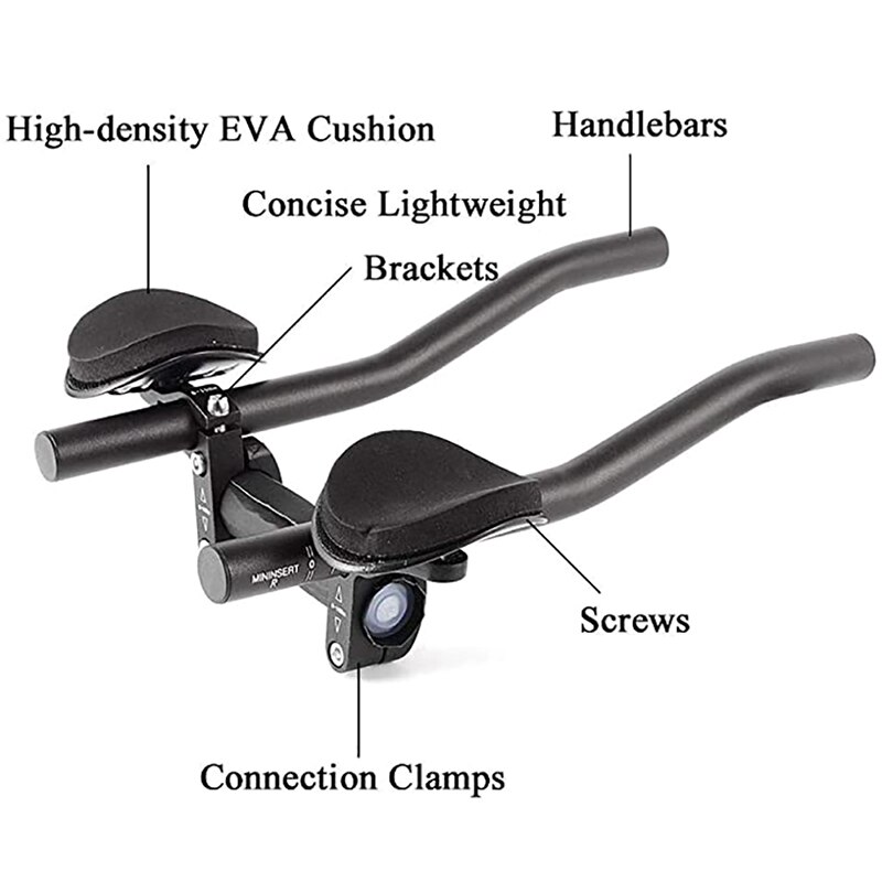 Bicycle Rest TT Handlebar Cycling Bike Armrest Bicycle Bar Relaxation Handlebar for Triathlon MTB Road Bike Arm Rest Bar