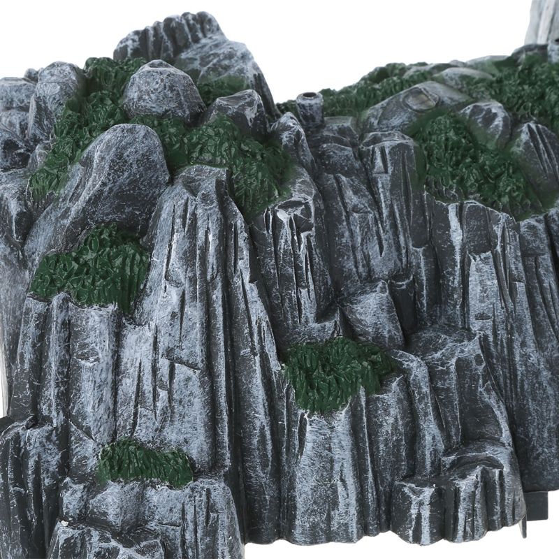 Kunststoff Steingarten Tunnel Spur Zug Slot Eisenbahn Zubehör Spielzeug 40JC