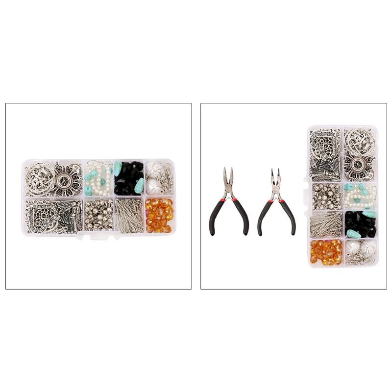 1 Set DIY Bohemian Earring Making Kit Jewelry Components Materials Tools Repair Supplies