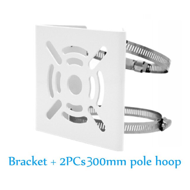 CCTV Camera Mounting Bracket Metal Video Surveillance Security Camera Mounts Pole Mount Bracket Hold Column Camera Support Stent: Bracket n 300mm hoop