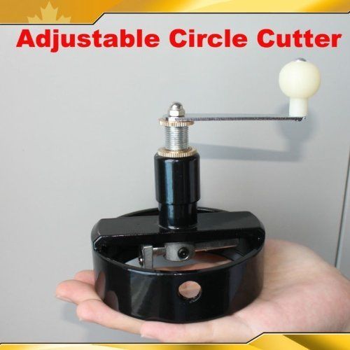 Justerbar metal roterende cirkel grafisk papirskærer knap maker  (1 "  to 2-1/4 ")