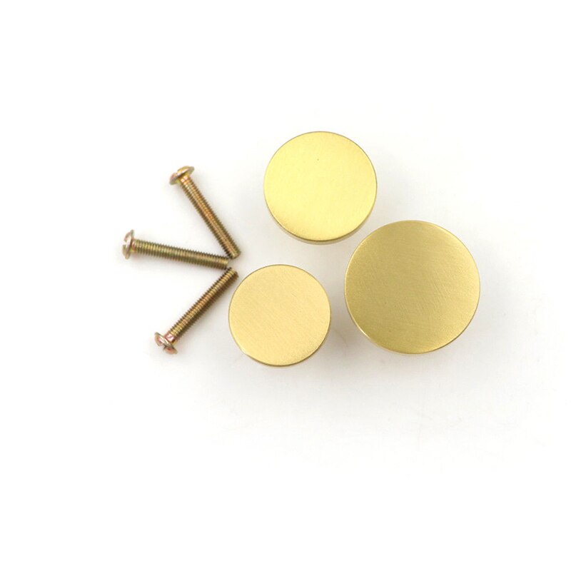 1pc 25/28/33mm Brass Door Knob Cabinet Dresser Drawer Cupboard Wardrobe Pull Handle