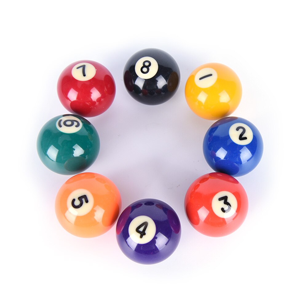 Bolas de entrenamiento de billar de resina de 38Mm, juego completo de bolas de billar para niños