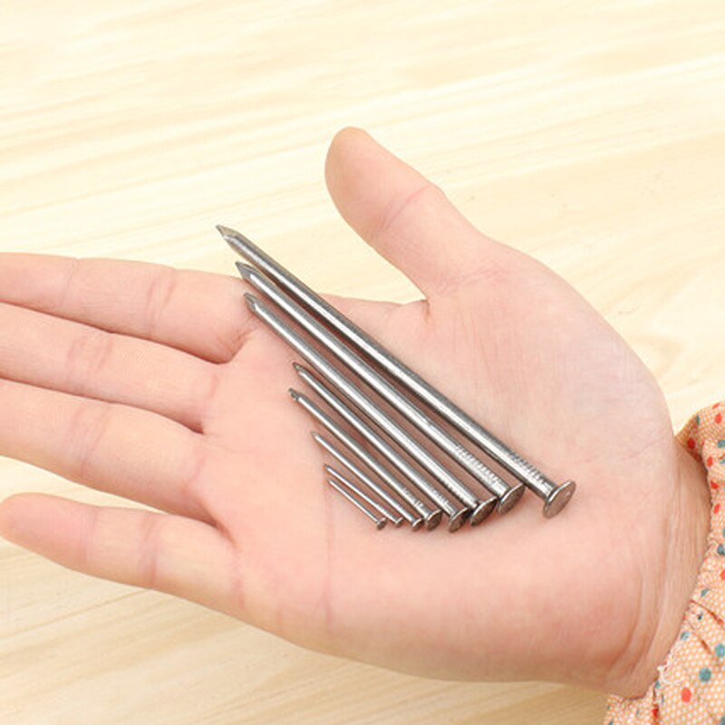 16-100mm Woodworking Nails Household Round Handmade Wall Nails DIY Hardware Tools Fine Iron Nails Long Solid Wood Board