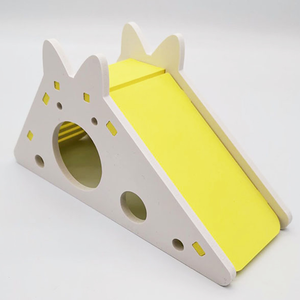 Hamster assemblé cochon d'inde ours doré jouet coulissant, Hamster drôle respirant maison nid Chinchillas accessoires Hamster: A5