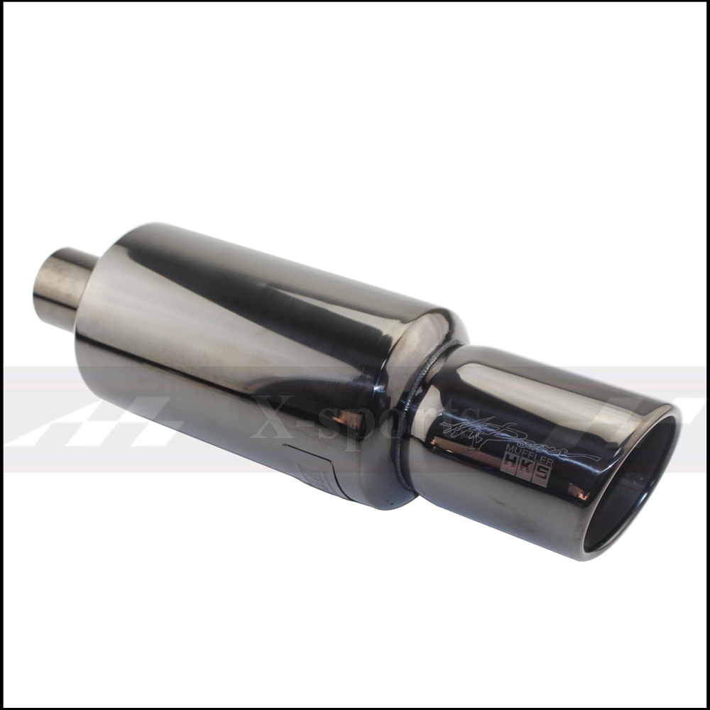 Car Motorbike Exhaust System Exhaust Pipe Muffler Tip Universal Stainless Steel ID 51MM 57MM 63MM Outlet 89mm Silencer Tail Pipe