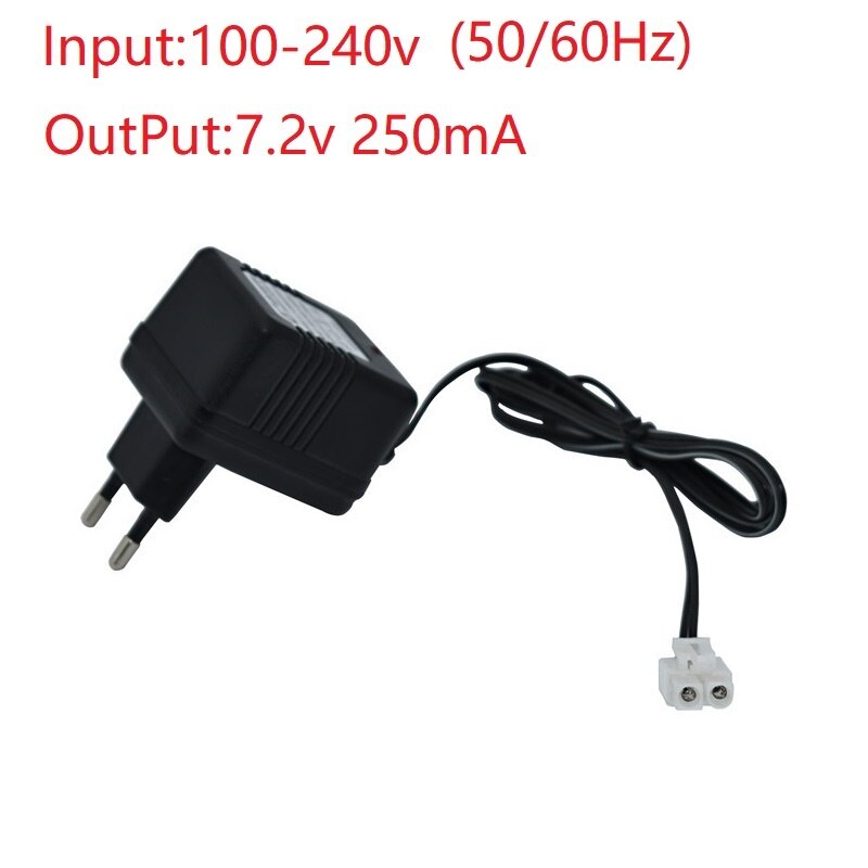 Chargeur 7.2v 9.6v pour batterie NiCd NiMH, entrée 100v-240v, sortie 7.2v 250ma avec prise Tamiya Kep-2p, prise 9.6v pour jouets RC