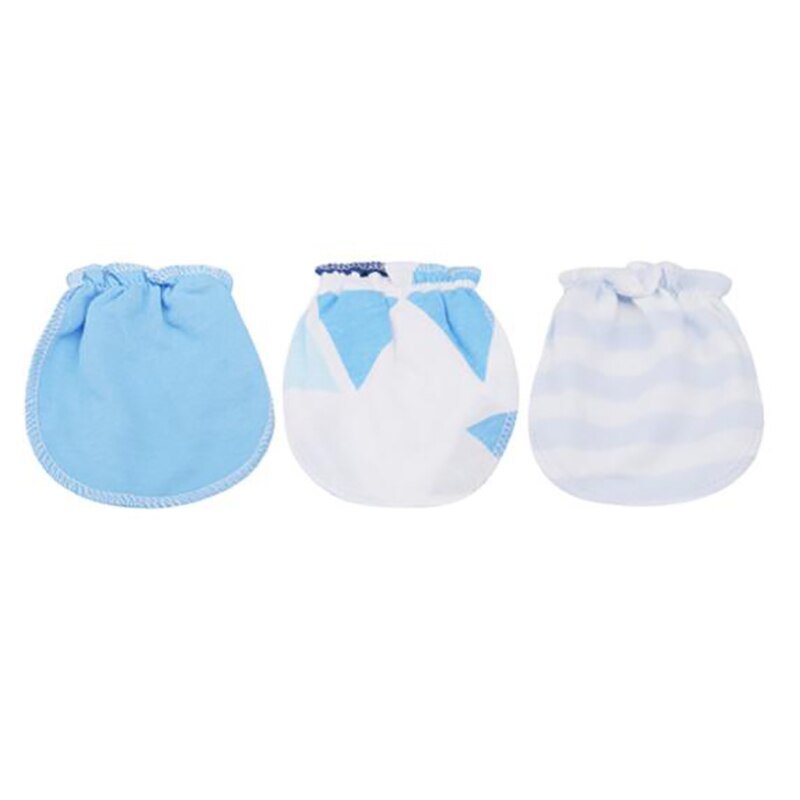 3 pçs/set Luvas Luvas Bebê Super Macio Newborn Boy Girl Segurança Raspe Mittens Tamanho 0-6 Meses Do Bebê Acessórios