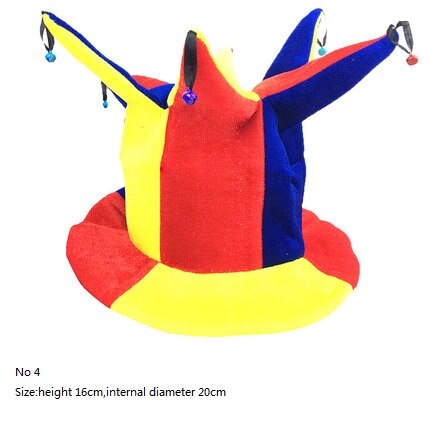 Halloween bursdag karneval fest hodeplagg klovn lue sminke ball fotball øl fest polygonal cap flagg lue: Rød