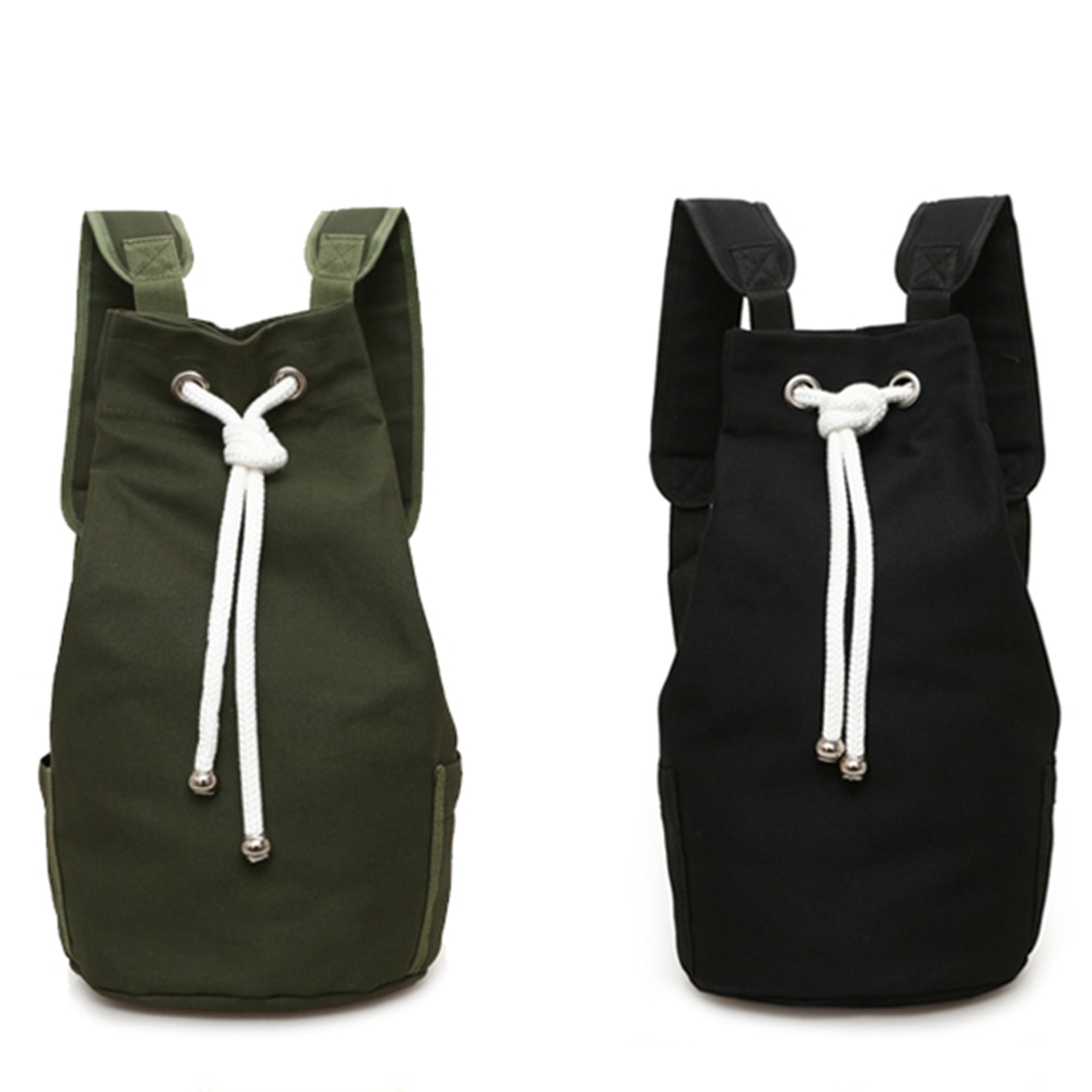 Drawstring Bag Sports Waterproof Pouch Backpack Pull Rope Canvas Gym Sack Mochila Knapsack Large Capacity Backpacks