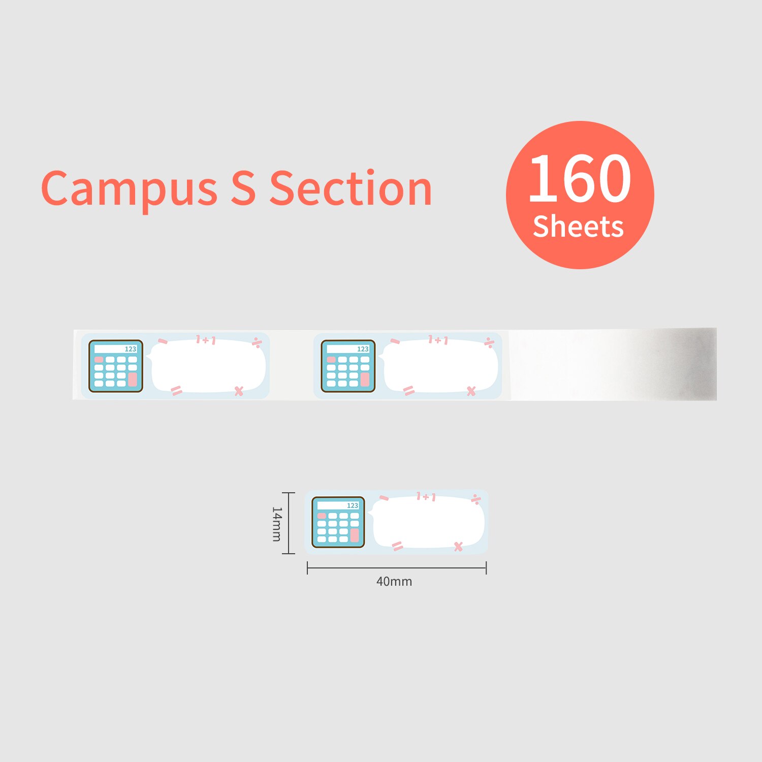 Colorful Label Paper Self-Adhesive Thermal Paper Roll 14*40mm 160sheets/roll Compatible with Phomemo D30 Thermal Printer: style 8